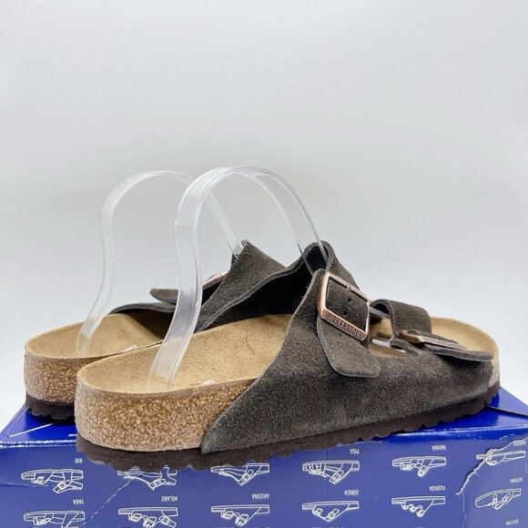Birkenstock Arizona Sandal Mocha Brown Suede EU 44 Mens US 11- 11.5 Wide - Picture 8 of 15